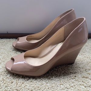 Jessica Simpson peep toe wedges